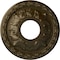 Ekena Millwork Leaf Ceiling Medallion (Fits Canopies up to 4 3/4"), 11 3/8"OD x 3 5/8"ID x 1 1/8"P, Brass CM11LFBRS - alternate 1
